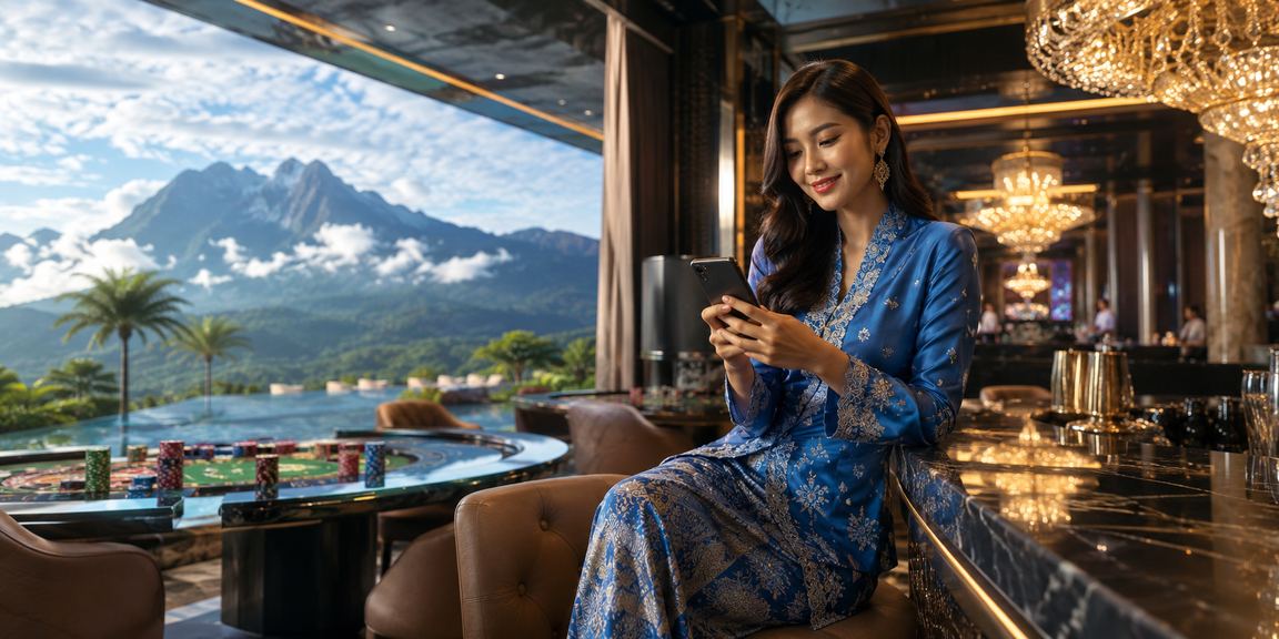 Pengguna wanita berbaju kurung dari Sabah mendaftar akaun kasino mudah alih 15th